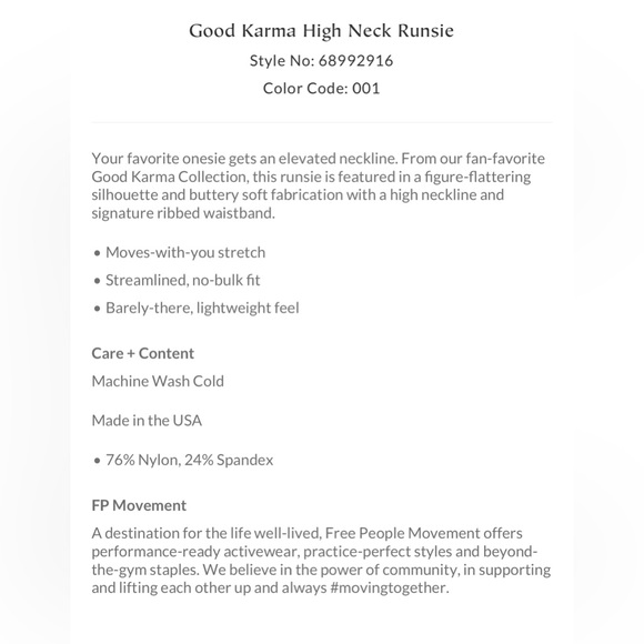 SOLDFree People High Neck Runsie | GRAPHITE GREY - Picture 9 of 9